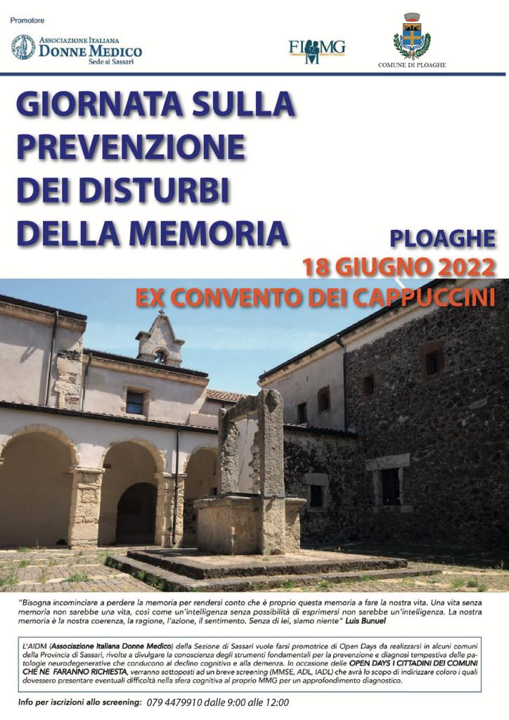 Giornata sulla prevenzione dei disturbi della memoria