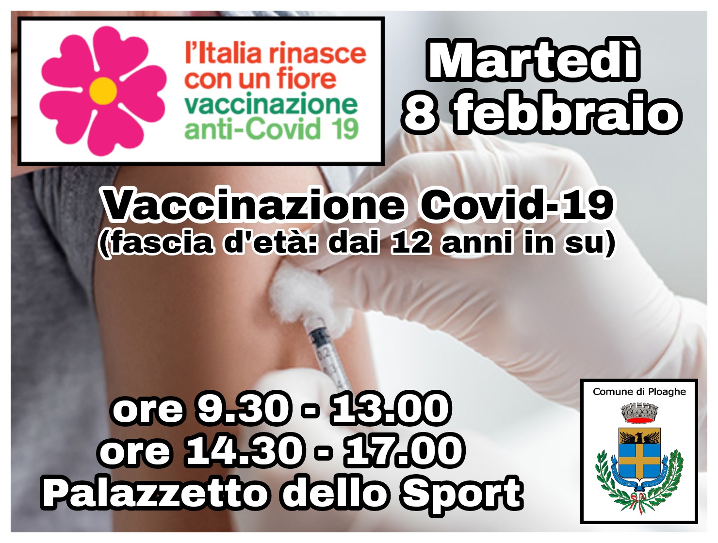 Giornata vaccinazione anti Covid-19: martedì 8 febbraio