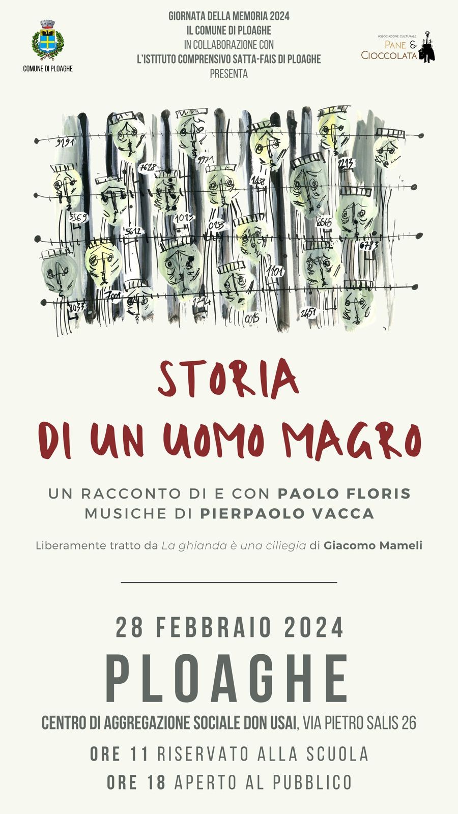 Storia di un uomo magro - Giornata della memoria 2024