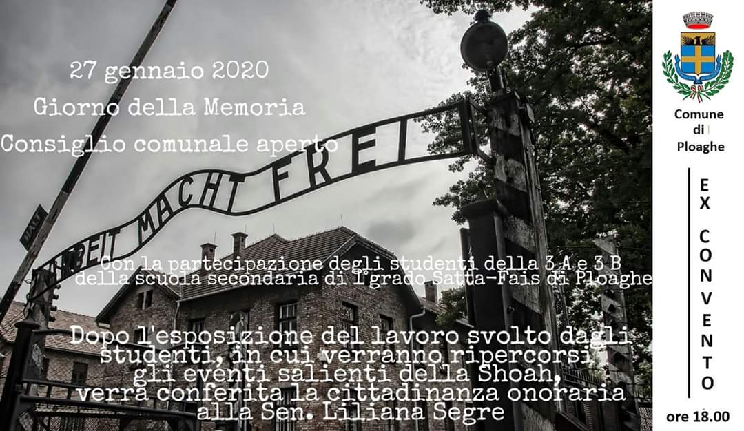 Giorno della Memoria - Consiglio comunale aperto