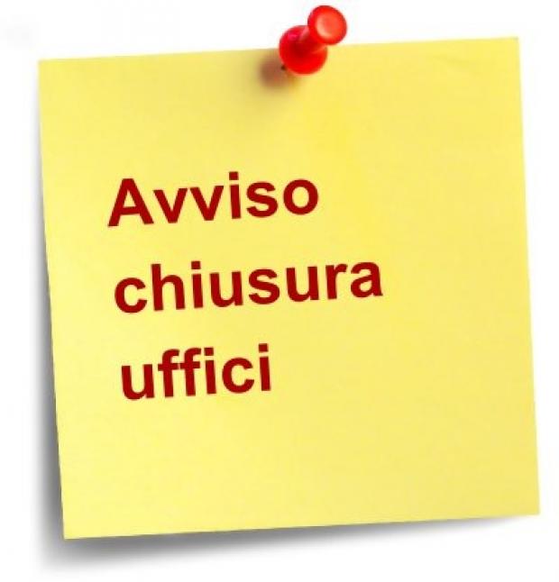  14 Agosto - Uffici Comunali chiusi al pubblico