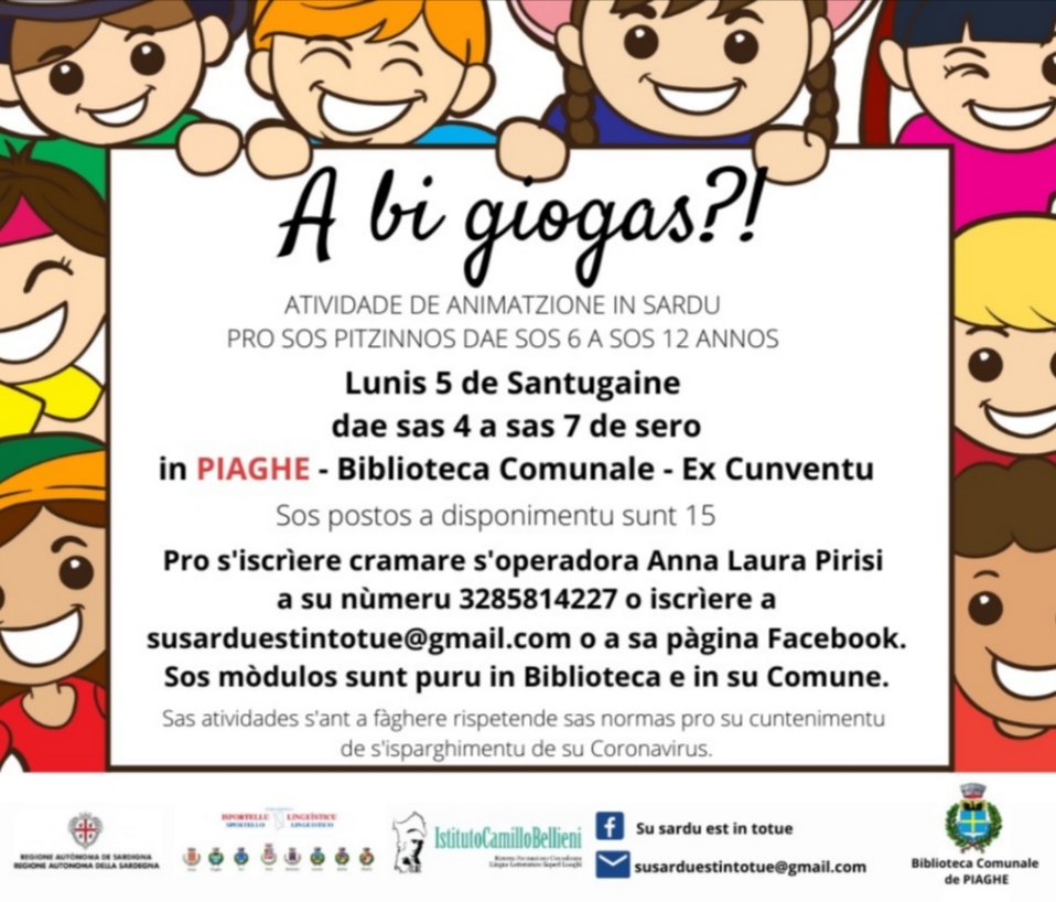 Laboratori di animazione culturale in lingua sarda