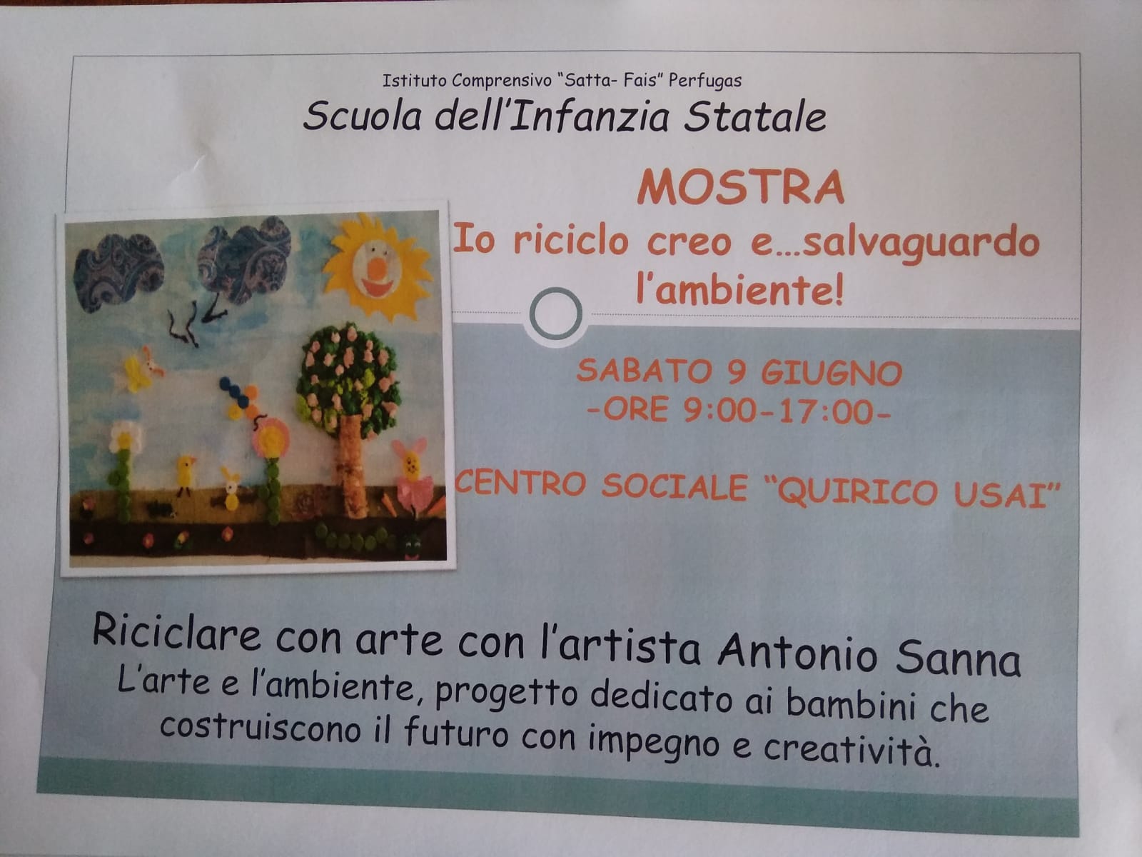 Mostra Scuola dell'Infanzia Istituto Comprensivo Satta-Fais di Ploaghe