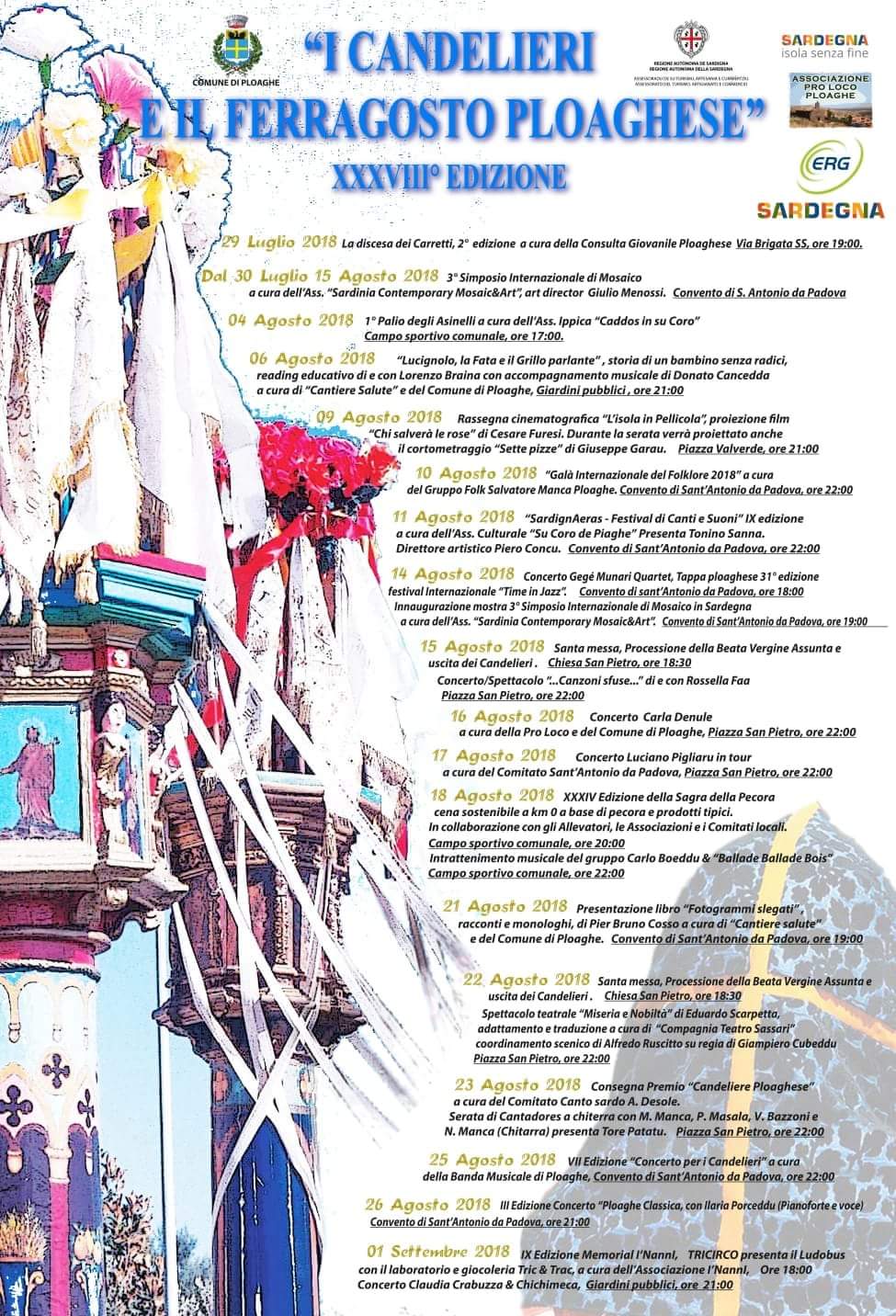XXXVIII^ Edizione "I Candelieri e il Ferragosto ploaghese"