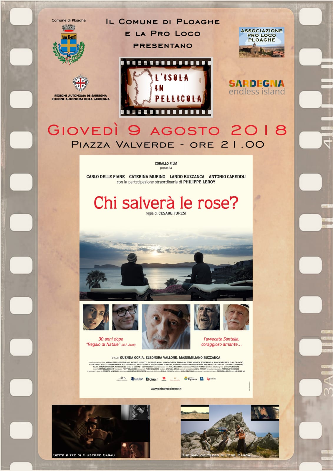 9 agosto - Rassegna cinematografica "L'isola in pellicola"