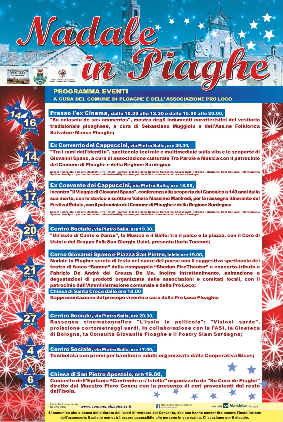 Programma "Nadale in Piaghe 2018"