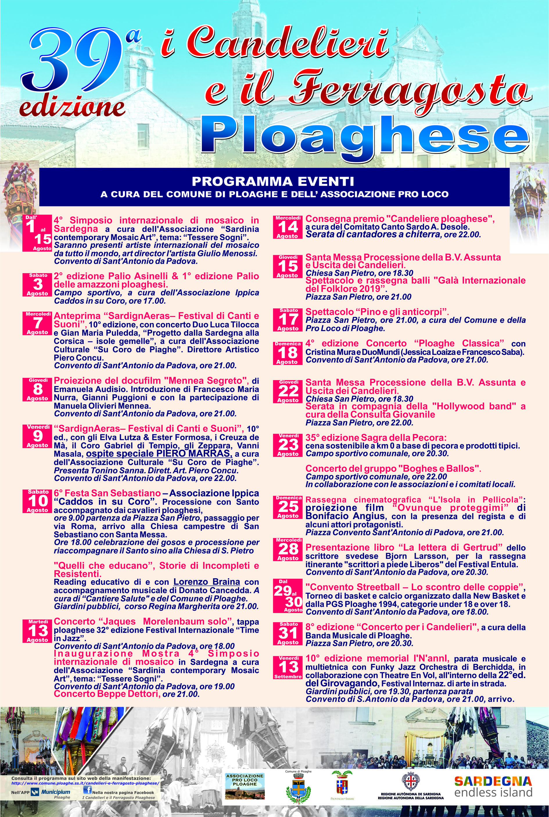 39° Edizione "I Candelieri e il Ferragosto ploaghese"